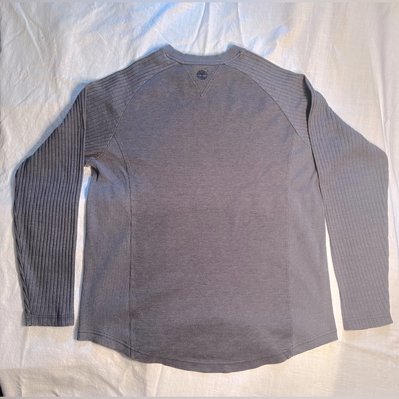 Timberland Mens Gray Crewneck Sweater with ribbed detailing - Picture 5 of 6